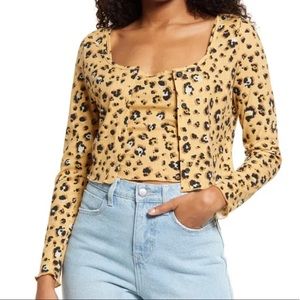 BP. Crop Rib Cardigan & Camisole Set